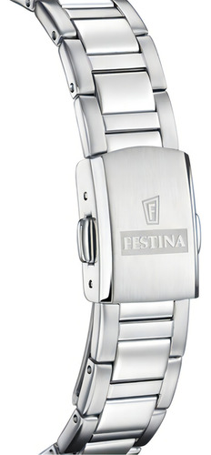 Reloj Festina Mujer Acero Solar Rosa Piedras Moda F20654/2 Color De La Malla Plateado Color Del Bisel Plateado Color Del Fondo Rosa Claro