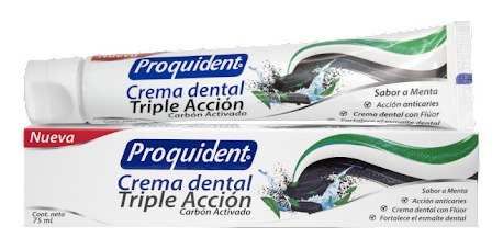 Crema Dental Proquident Carbón Activado X 75 Ml