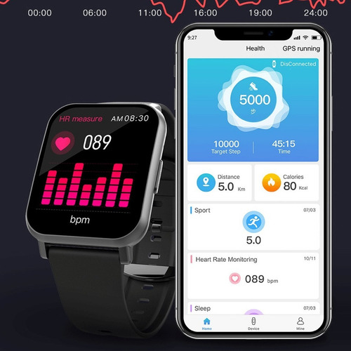 Imagen 7 de 10 de Reloj Smartwatch Llamadas Mensajes Whatsapp Cardio X7