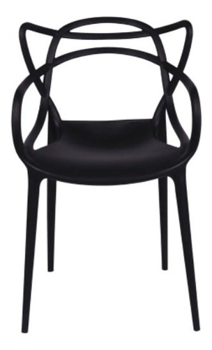 Cadeira de jantar BoxBit Solna, estrutura de cor  preto, 1 unidade