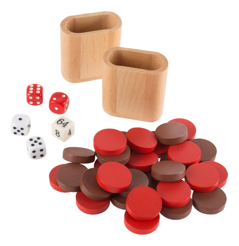 Juego De Mesa Backgammon Madera Con Tabla Plegable Y Accesor