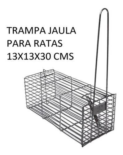 Jaula Trampa Rata Ratón Laucha 30x13x13cm 