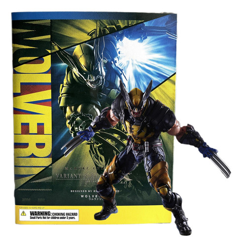 Figura Articulada Wolverine Con Katana Play Arts 28cm