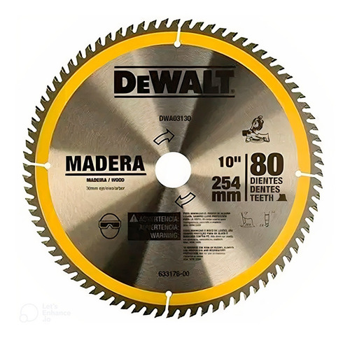 Disco Sierra P/madera 10 X 1-3/16 X 80d Dewalt Dw03130