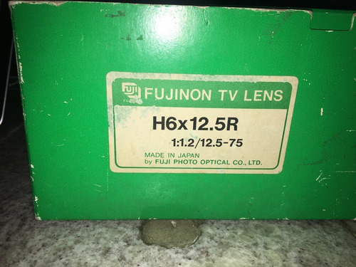 Imagen 5 de 6 de Lente Fujinon H6x12.5r 1:1.2/12.5-75