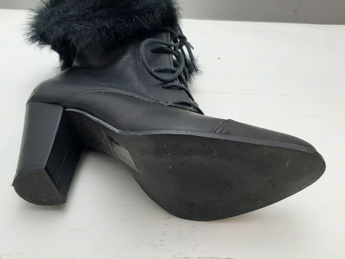 Zapatos Acordonados Con Piel De Mujer - Usados