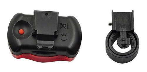 Imagen 2 de 2 de Luz Trasera 3 Leds Roja Super Brillante - 3 Funciones