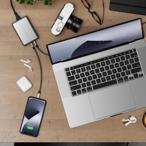 Cargador De Escritorio Viaje Notebook Celular 100w Satechi