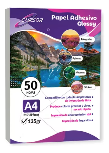 Rollo de Papel Fotográfico Energy Adhesivo Glossy 135 Grs. 0.61X30