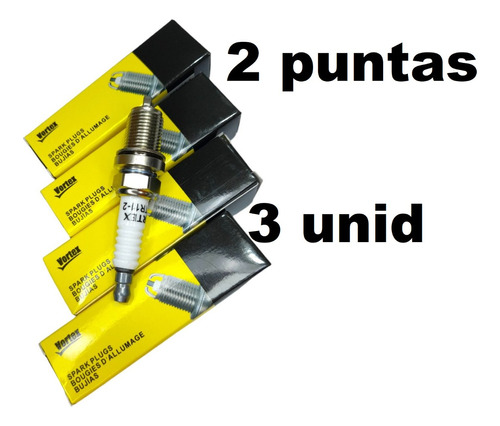 Bujia 2 Puntas Electrodos Renault Logan Megane Terios Clio