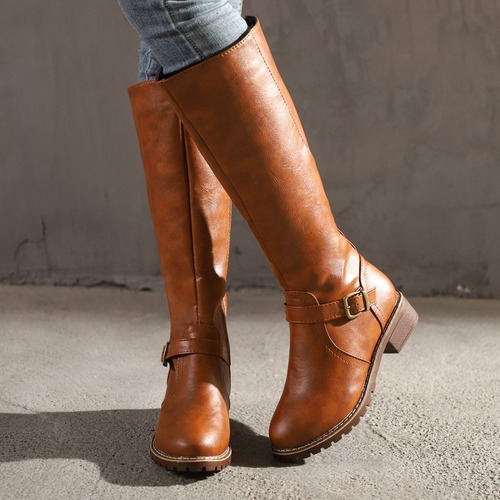 Botas Redondas De Talla Grande Para Mujer Two Riders