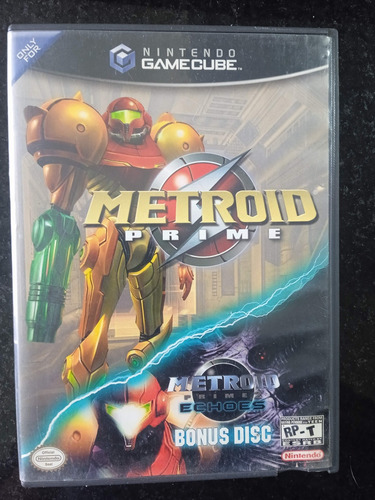 Metroid Prime Nintendo Gamecube + Echoes Bonus Disc Original