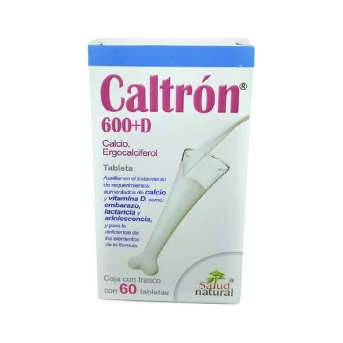 Caltron 600 D Salud Natural 60 Tabletas Calcio Vitamina D