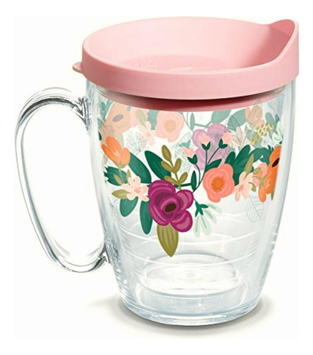 Tervis Neo Mint Floral Made In Usa Vaso Aislado De Doble