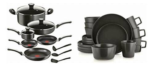 T-fal Batería De Cocina De 12 Piezas Con Thermo Spot New