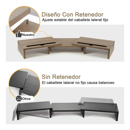 Elegante Soporte Monitor Elevador Piso Pantalla Computadora