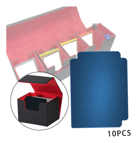 4 Conjunto De 10 Divisores De Cartões Colecionáveis Azul