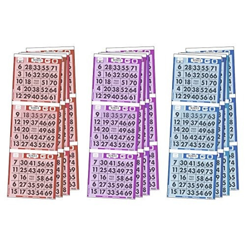 Papel De Bingo De Tres Caras Con Colores Surtidos, 1000