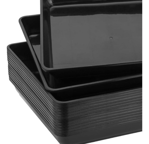10 Uds. Platillos Para Plantas, Bandejas Para Plantas Negro