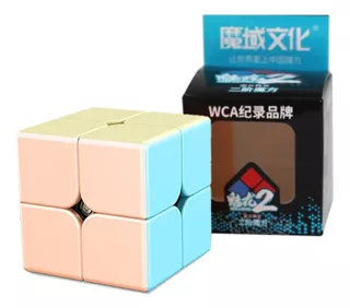 Cubo Rubik Moyu Pastel 2x2 Meilong Macarone Candy Color