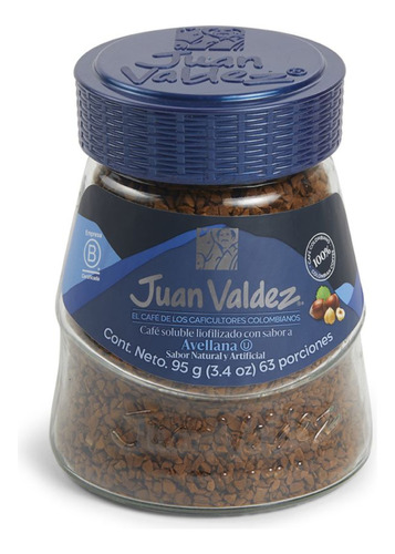 Café Juan Valdez Liofilizado Avellana 95gr