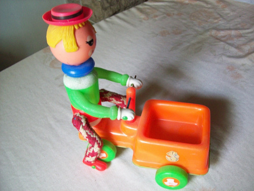 Juguete Retro . Educa Movil . Cristian. Payaso En Carrito