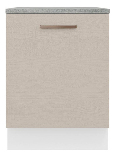 Mueble De Cocina 60 Cm 1 Puertaagata Madesa Color Blanco/Crema