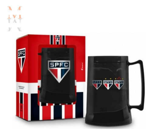 Caneca Gel Congelável 300ml São Paulo Escudos Oficial