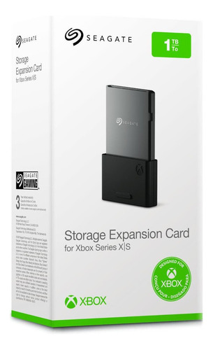 Ssd Seagate Para Xbox Series X/s Pcie Gen4x2 Nvme 1tb Cor Preto