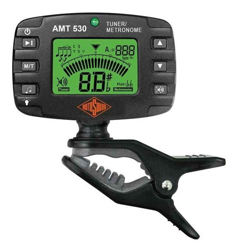 Afinador Digital Cromatico Con Metronomo Rotosound Amt-530