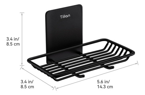 Jabonera Autoadhesiva Tiilan Para Ducha, Acero Inoxidable...