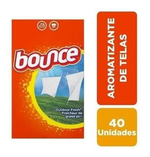 Hojas De Secadora Bounce - 40 Unidades Fragancia Unica