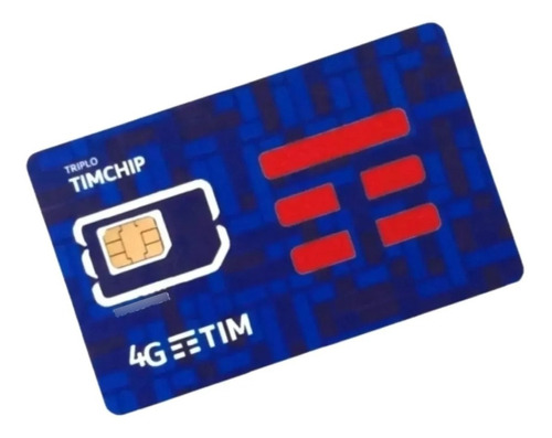 5 Unidades Chip Tim Pré Classic 3 Em 1 4g 1gb Por 7 Dias