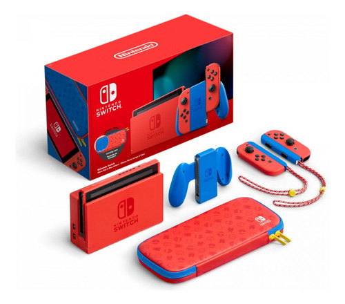 Consola Nintendo Switch Edicion Super Mario + Estuche