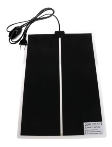 Placa Calefactora 28x42cm. 20w Con Dimmer   Erizos Reptiles