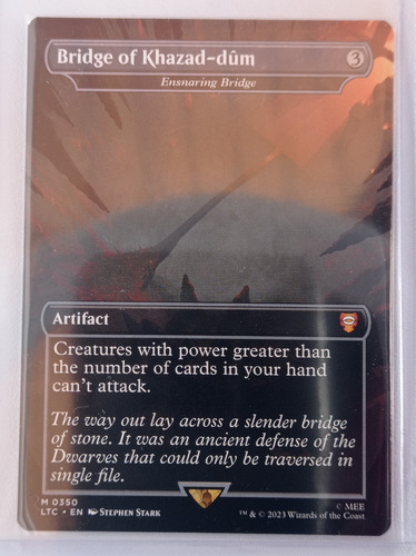 Carta Magic Bridge Of Khazad-dûm [middle Earth] Mtg Artifact