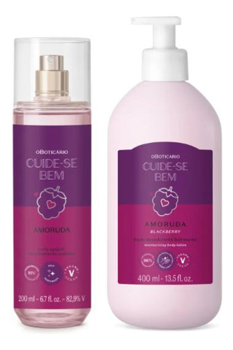 Combo Cuide-se Bem Amoruda: Body Splash 200ml + Loção Corporal 400ml Body Splash + Loção O Boticário