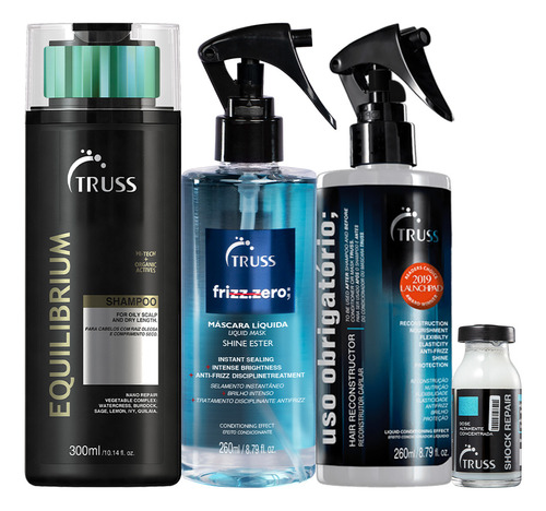 Kit Truss Equilibrium Sh Uso Obrigatório Frizz Zero E Ampola