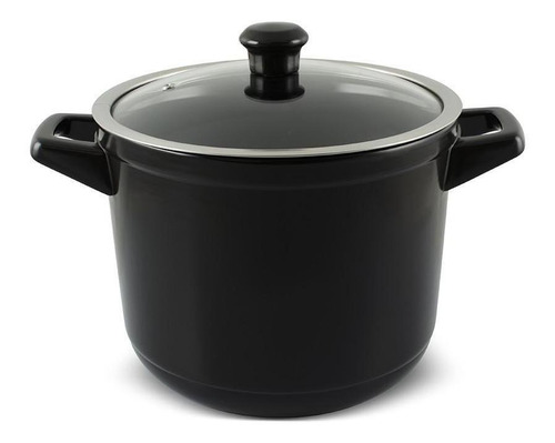 Caçarola Alta Duo 24cm 7 Litros Ceraflame Preto