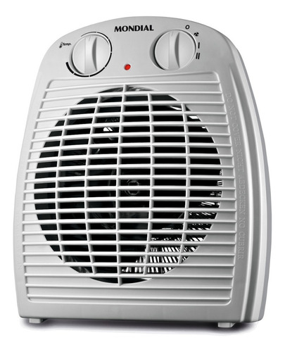 Aquecedor De Ar Mondial 1500w Termoventilação Cinza Cor Branco 110V