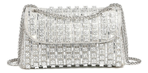 Bolso De Noche Con Incrustaciones De Diamantes Para Mujer