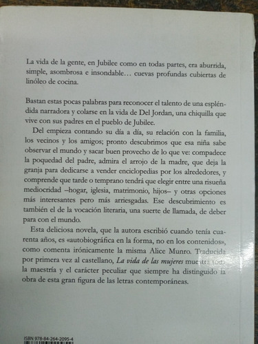Imagen 2 de 3 de La Vida De Las Mujeres * Alice Munro * Lumen *