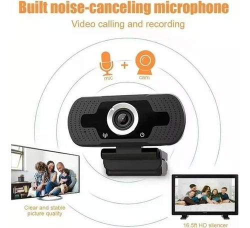 Camara Webcam Usb Con Micrófono Teletrabajo Videoconferencia