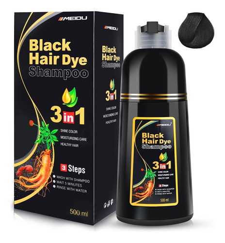 Shampoo 3 In 1 For Gray Hair Coverage Herbal