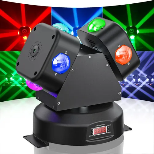 Luz De Cabeça Móvel Dupla De Rotação Infinita Com Dmx | MercadoLivre