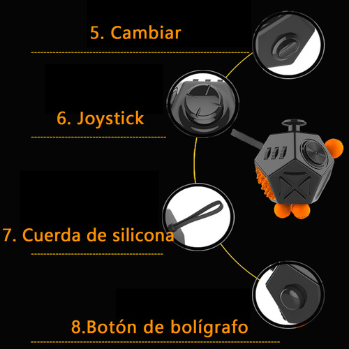 Eb Fidget Cube Juguete Antiestres Cubo For La Ansiedad 2 Pcs