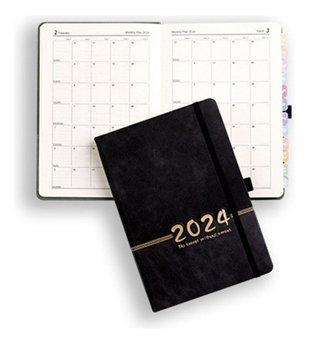 Plan De Trabajo Diario, Cuaderno Con Calendario Diario 2024,