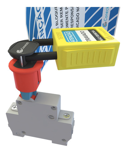 Imagem 3 de 5 de Bloqueio Elétrico Disjuntor Din Loto Lockout Tagout Nr10