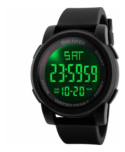 Reloj Skmei 1257 Deportivo Color de la correa Negro Color del bisel Negro Color del fondo Negro