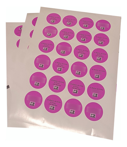 Pack De 500 Stickers Troquelados, En Planchas De 15 Stickers